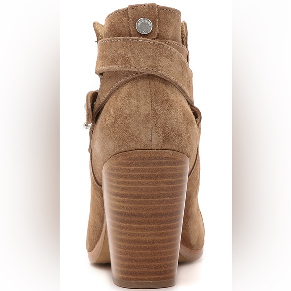 Rag & Bone Harrow Booties 36.5 Camel Suede - Picture 3 of 8